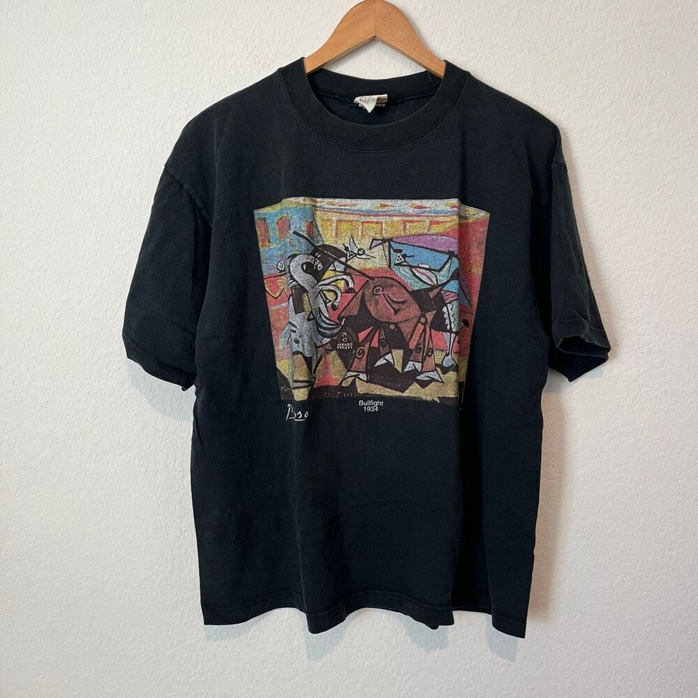 Pablo Picasso Vintage 1995 Bullfight 1934 Graphic T-Shirt Men's Size XL